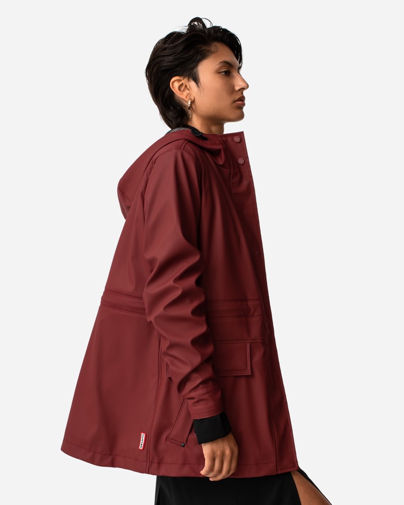 Jaquetas De Chuva Hunter Lightweight Waterproof Feminino Vermelhas | 453956239