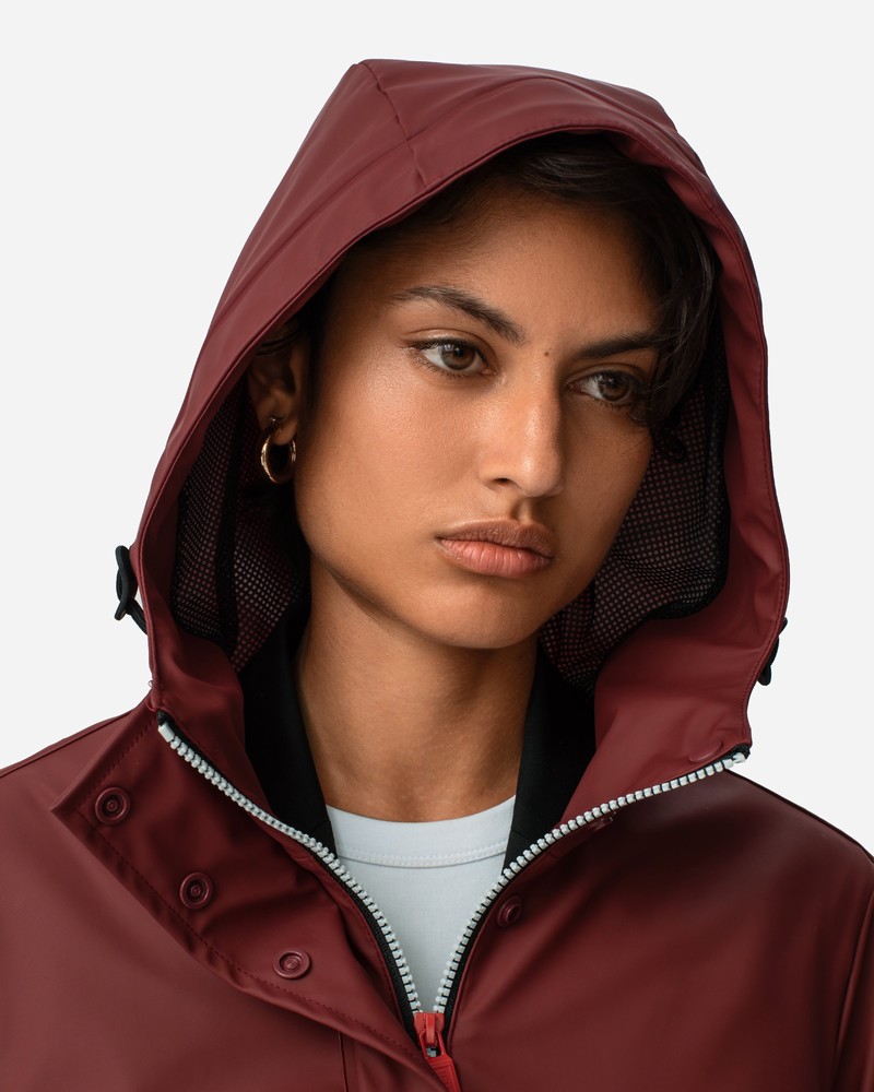 Jaquetas De Chuva Hunter Lightweight Waterproof Feminino Vermelhas | 453956239