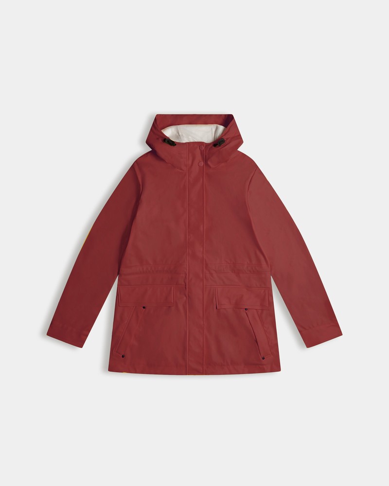 Jaquetas De Chuva Hunter Lightweight Waterproof Feminino Vermelhas | 453956239