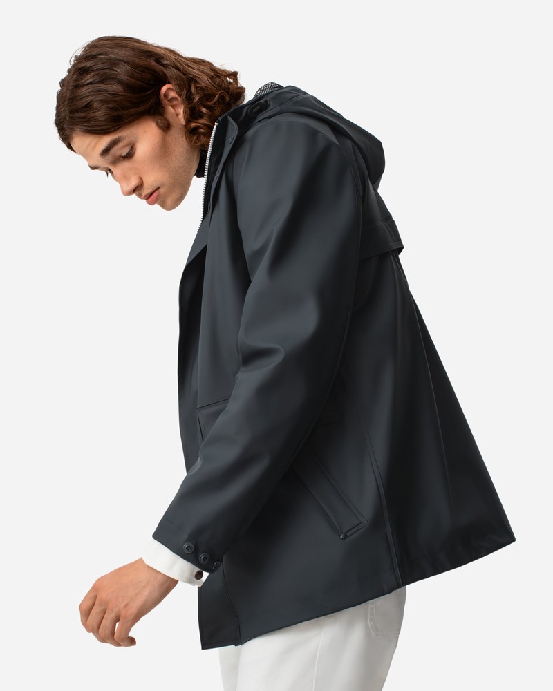 Jaquetas De Chuva Hunter Lightweight Waterproof Masculino Azul Marinho | 677850636