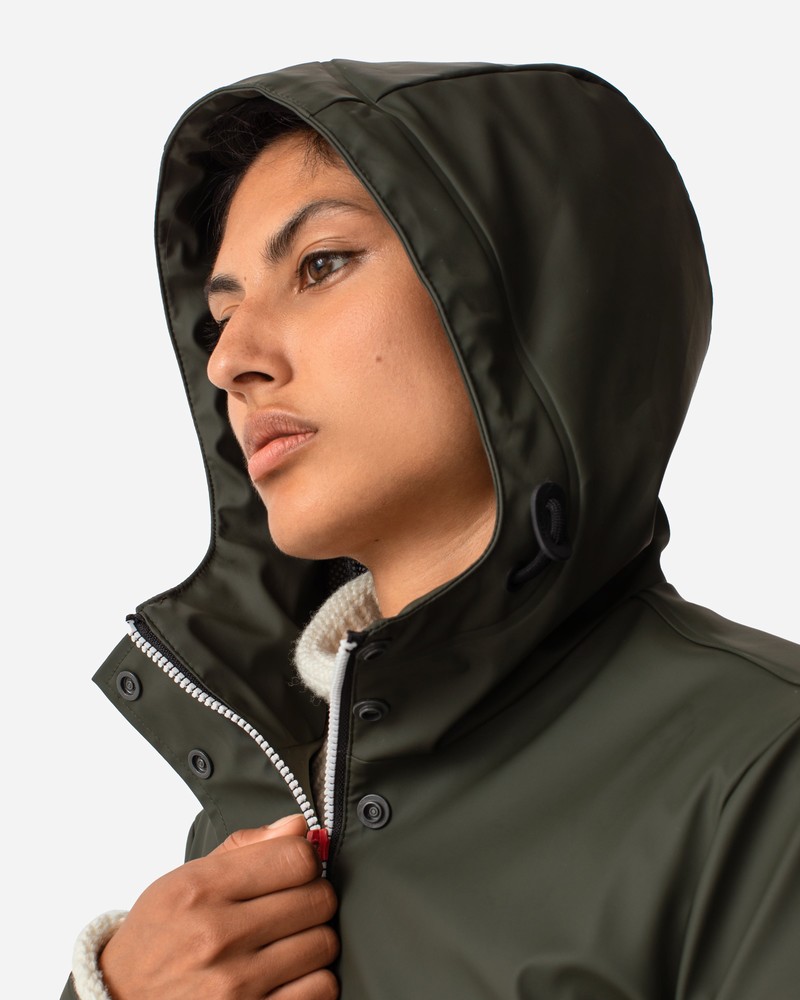 Jaquetas De Chuva Hunter Lightweight Waterproof Feminino Verde Oliva | 708826671