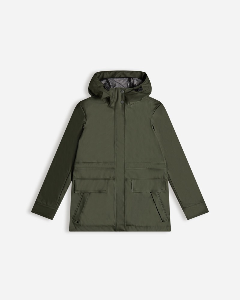 Jaquetas De Chuva Hunter Lightweight Waterproof Feminino Verde Oliva | 708826671