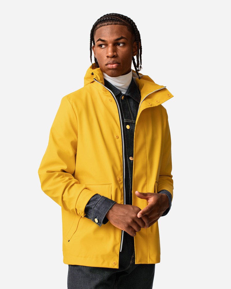 Jaquetas De Chuva Hunter Lightweight Waterproof Masculino Amarelas | 86344504