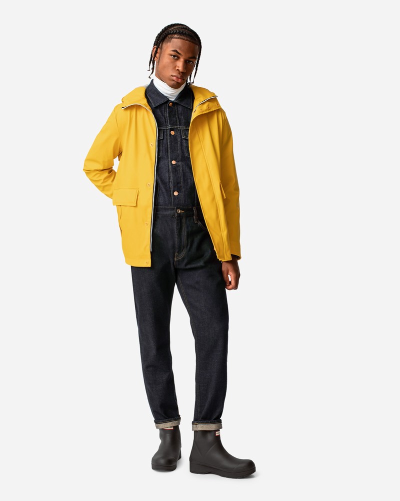Jaquetas De Chuva Hunter Lightweight Waterproof Masculino Amarelas | 86344504