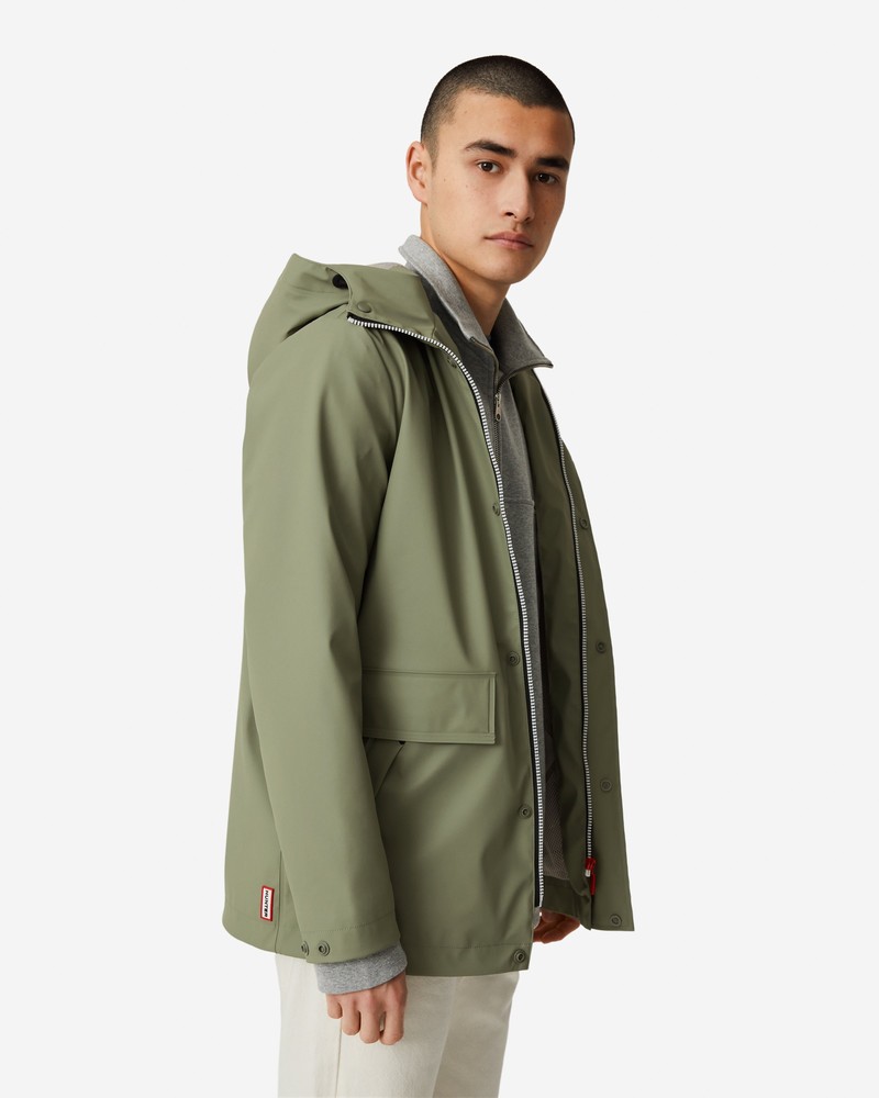 Jaquetas De Chuva Hunter Lightweight Waterproof Masculino Verdes | 237934802