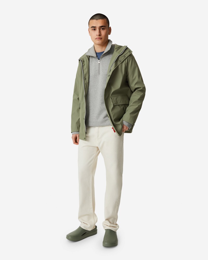 Jaquetas De Chuva Hunter Lightweight Waterproof Masculino Verdes | 237934802