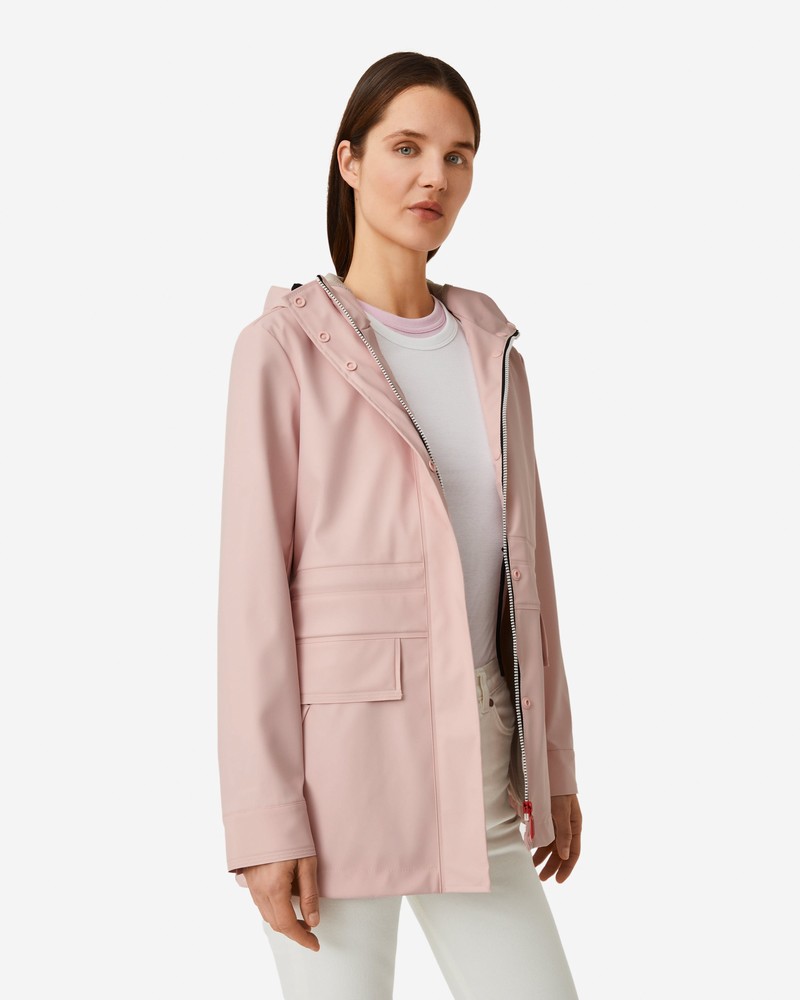 Jaquetas De Chuva Hunter Lightweight Waterproof Feminino Rosa | 444900805