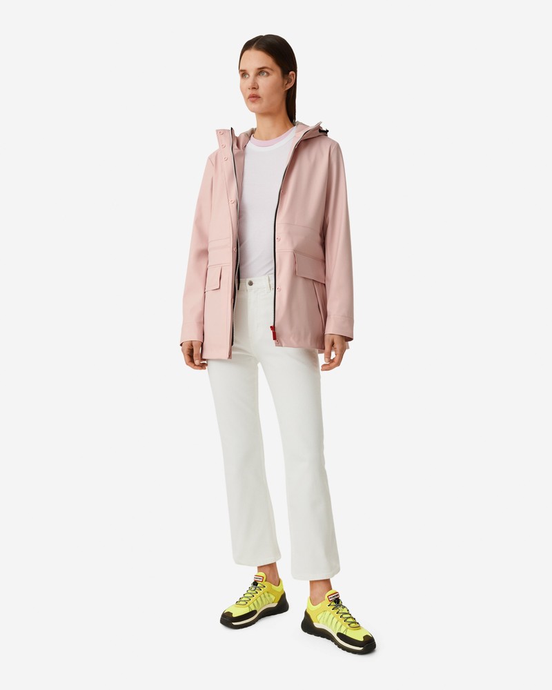 Jaquetas De Chuva Hunter Lightweight Waterproof Feminino Rosa | 444900805