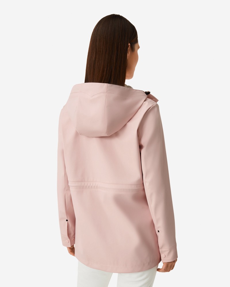 Jaquetas De Chuva Hunter Lightweight Waterproof Feminino Rosa | 444900805