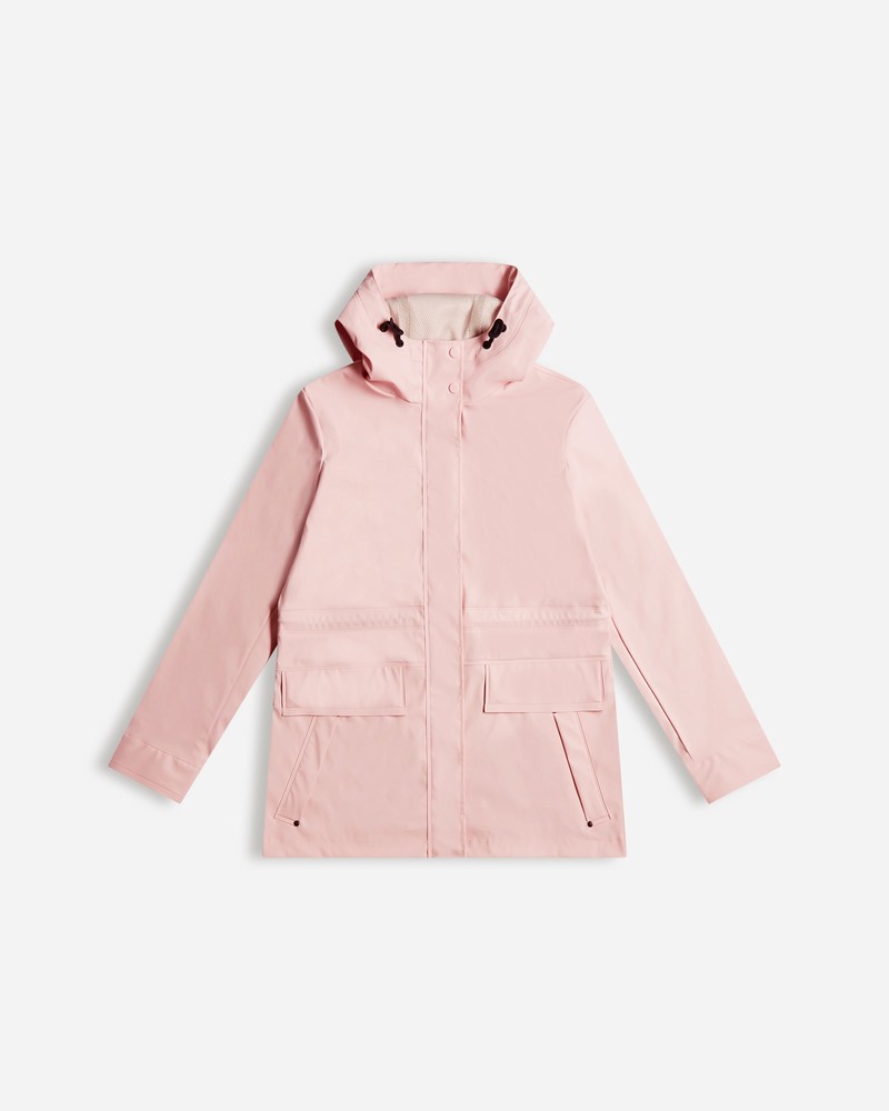 Jaquetas De Chuva Hunter Lightweight Waterproof Feminino Rosa | 444900805