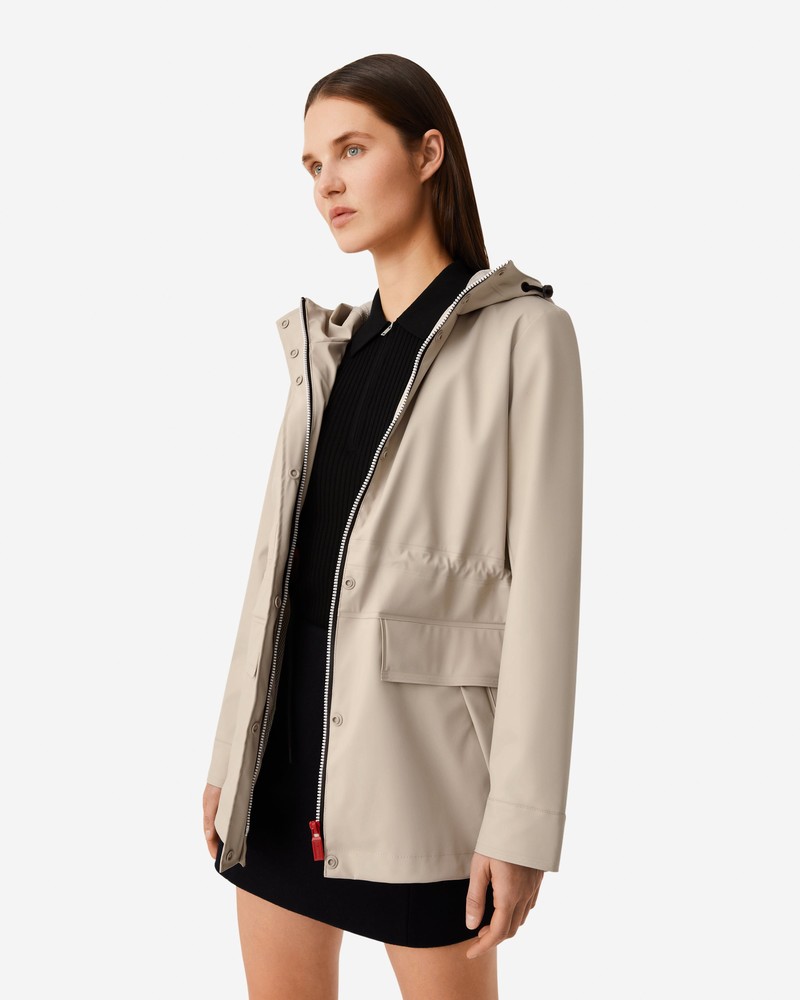 Jaquetas De Chuva Hunter Lightweight Waterproof Feminino Cinzentas | 674376001