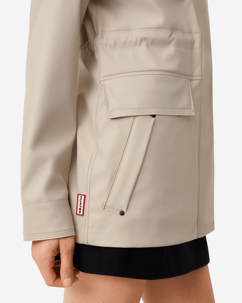 Jaquetas De Chuva Hunter Lightweight Waterproof Feminino Cinzentas | 674376001