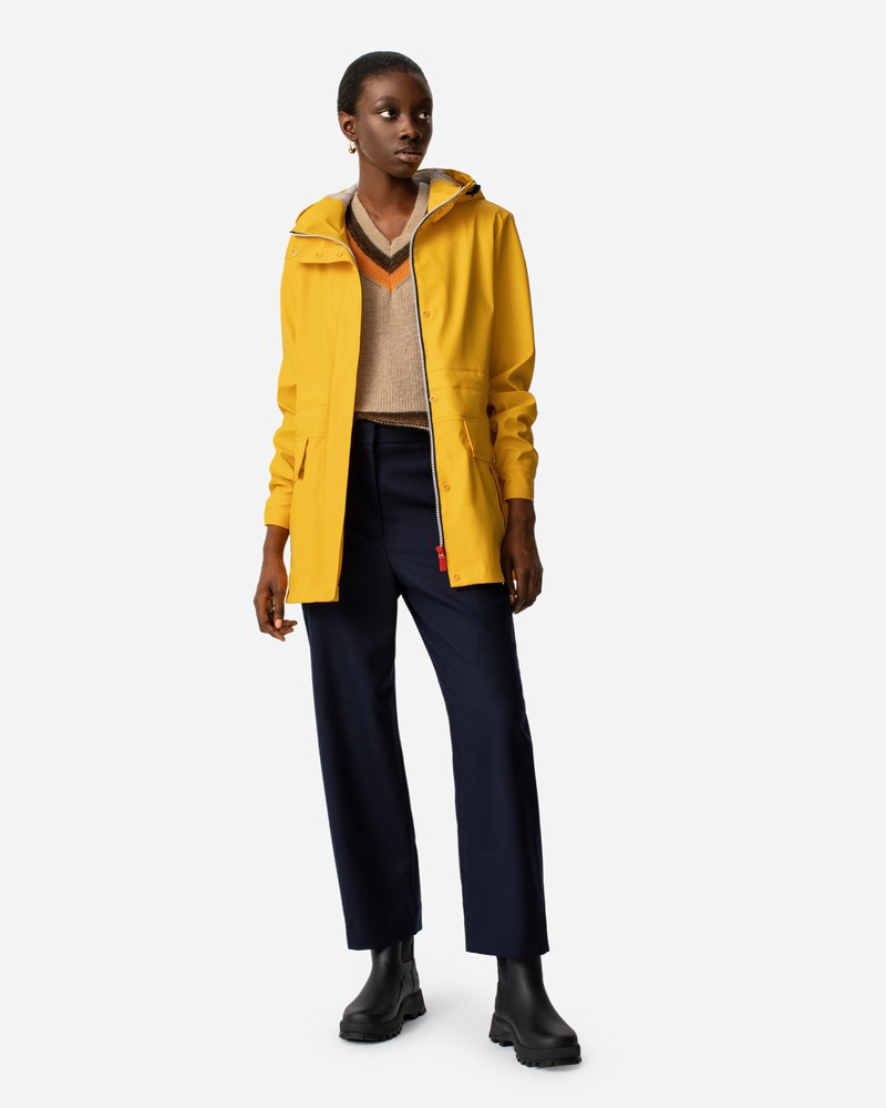 Jaquetas De Chuva Hunter Lightweight Waterproof Feminino Amarelas | 58822569