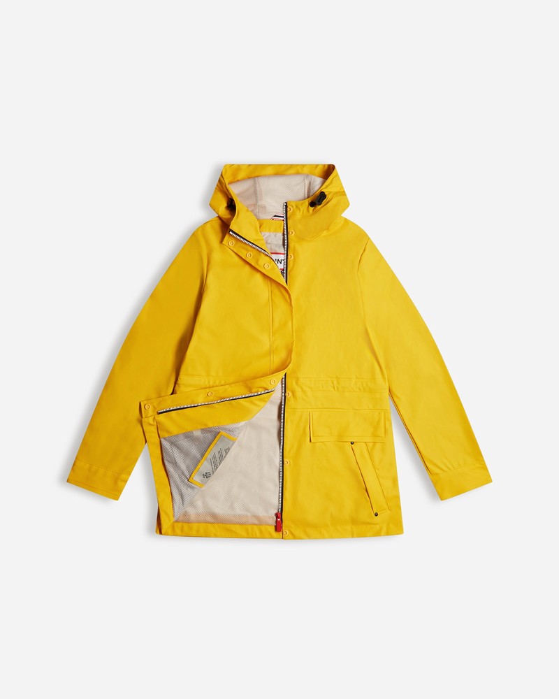 Jaquetas De Chuva Hunter Lightweight Waterproof Feminino Amarelas | 58822569