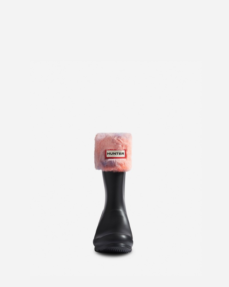 Meias Hunter Faux Fur Boot Criança Pretas | 390898685