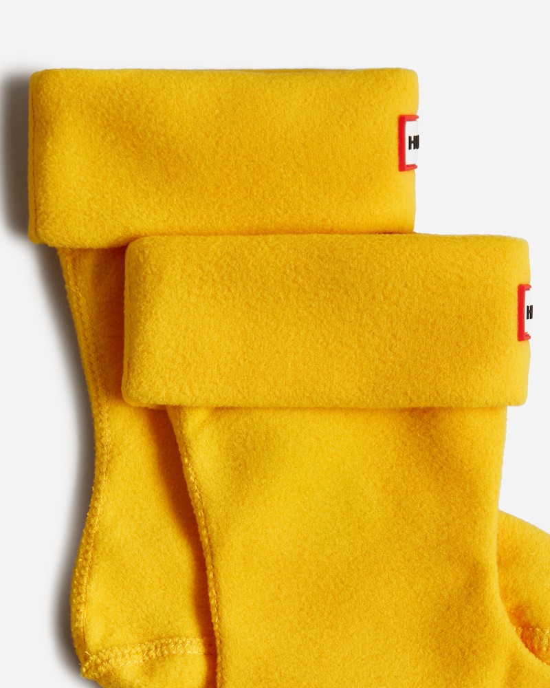 Meias Hunter Recycled Fleece Cuff Boot Criança Amarelas | 720495875