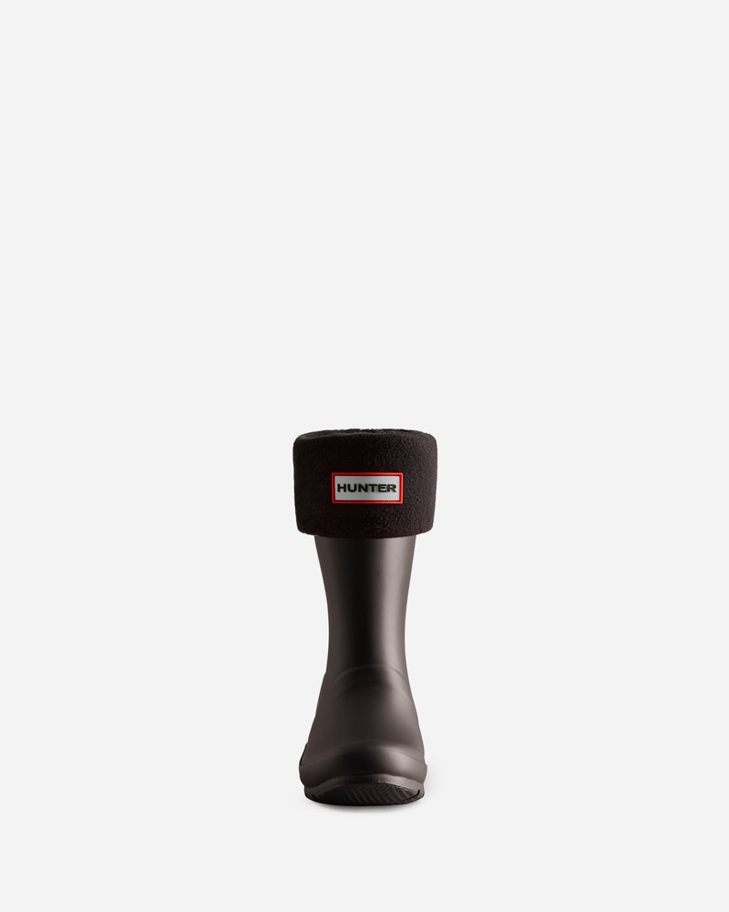 Meias Hunter Recycled Fleece Cuff Boot Criança Pretas | 885576867