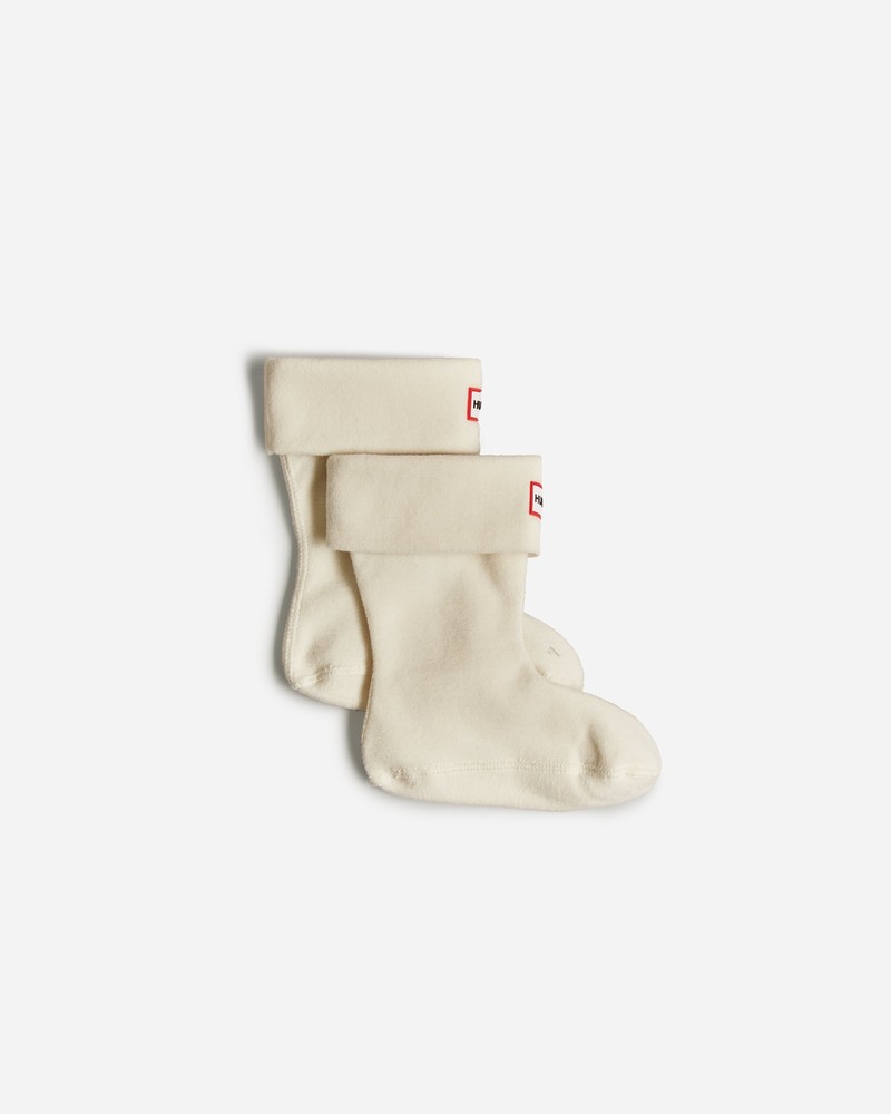 Meias Hunter Recycled Fleece Cuff Boot Criança Branco | 390245476
