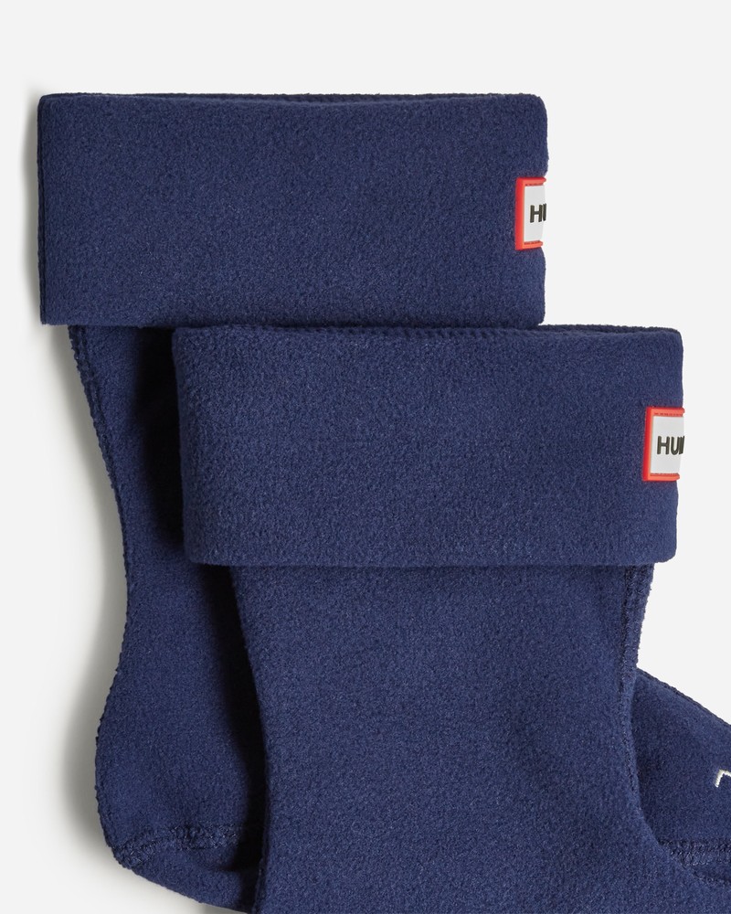 Meias Hunter Recycled Fleece Cuff Boot Criança Azuis | 639197562