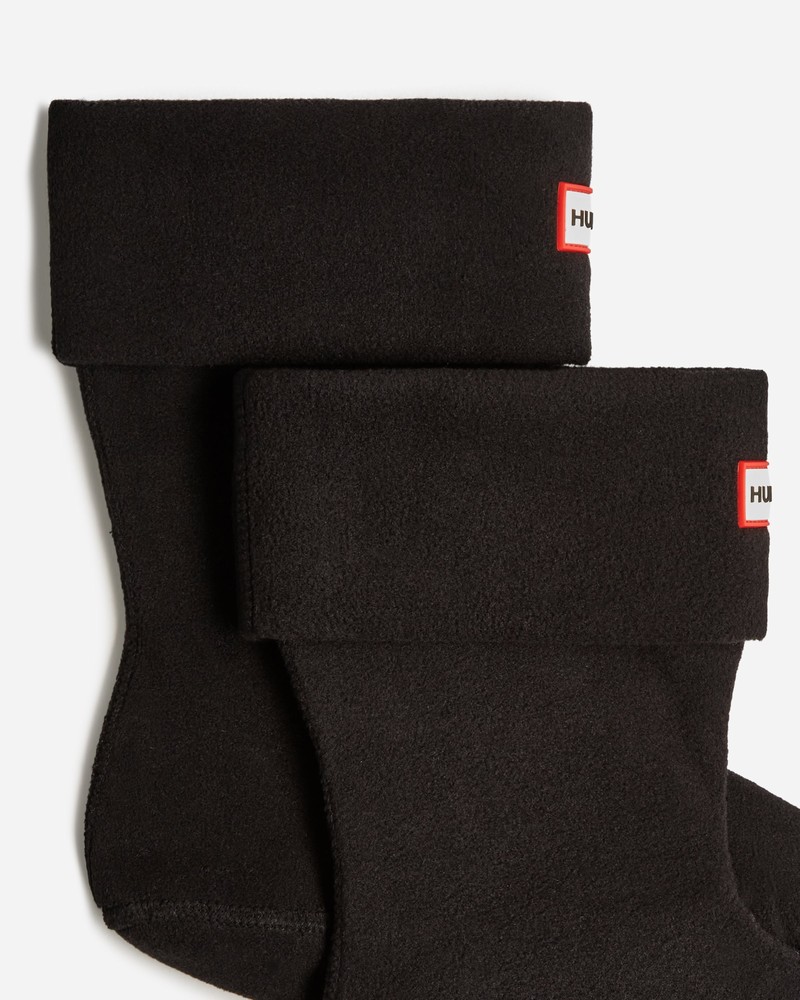 Meias Hunter Recycled Fleece Cuff Short Boot Feminino Pretas | 317843729