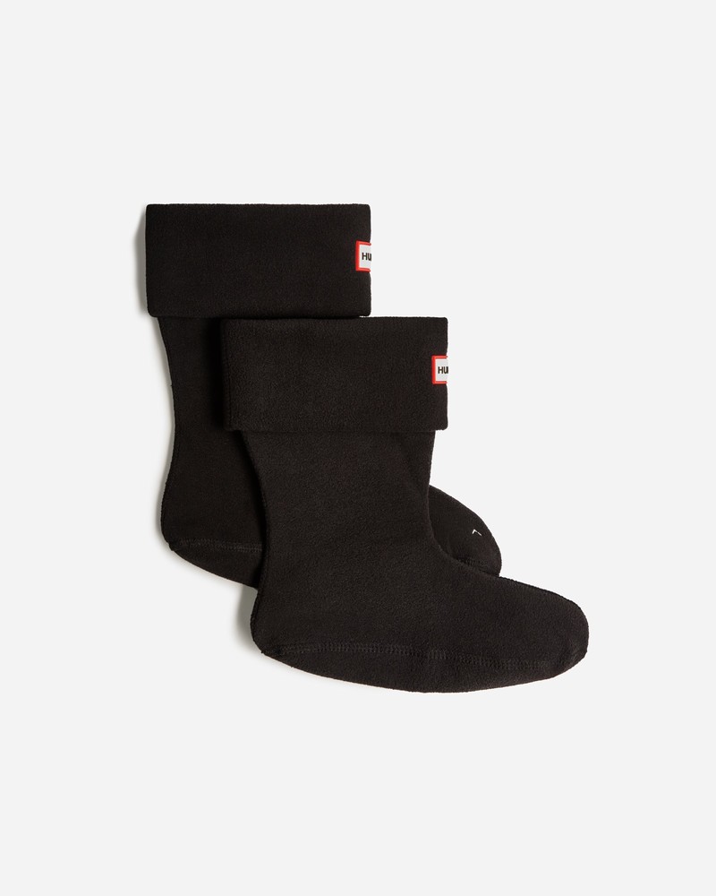 Meias Hunter Recycled Fleece Cuff Short Boot Feminino Pretas | 317843729