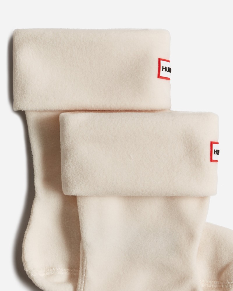 Meias Hunter Recycled Fleece Cuff Short Boot Masculino Branco | 210030226