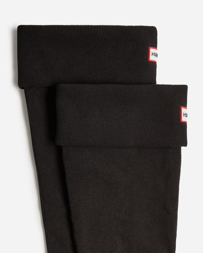 Meias Hunter Recycled Fleece Cuff Tall Boot Masculino Pretas | 168932164