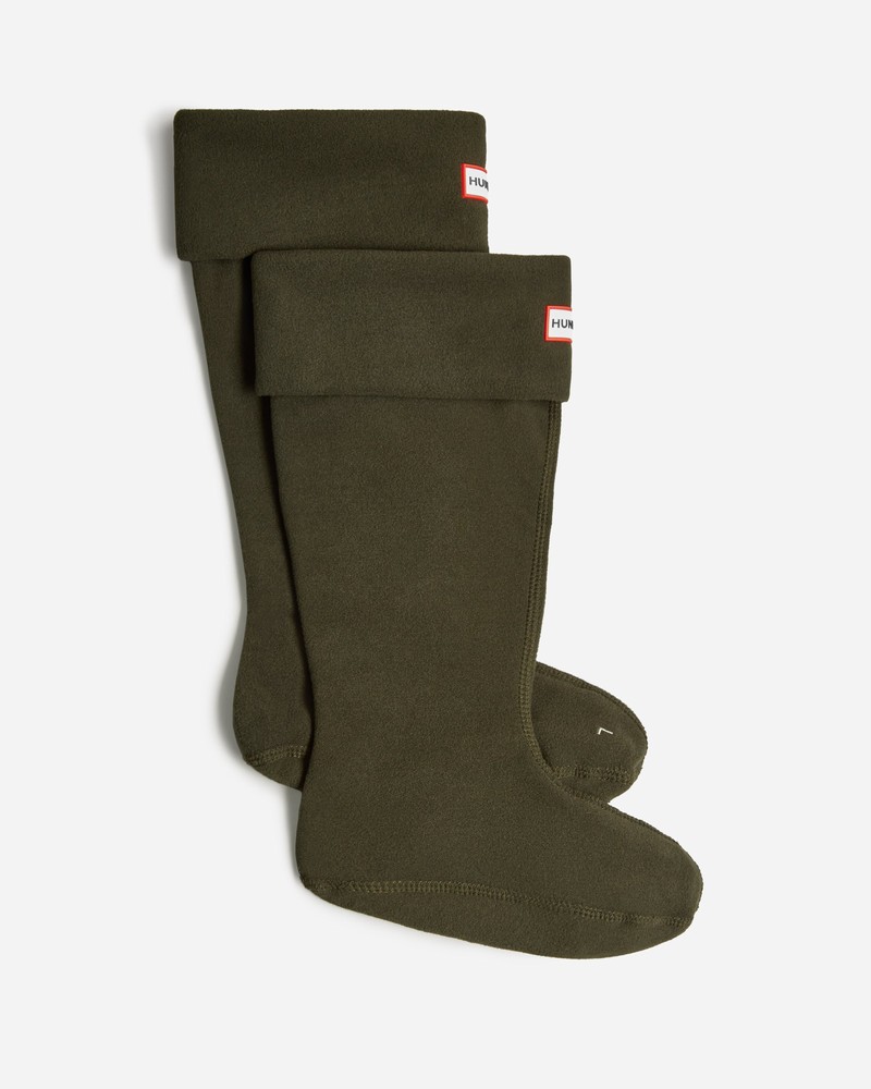 Meias Hunter Recycled Fleece Cuff Tall Boot Feminino Verde Oliva | 832239213