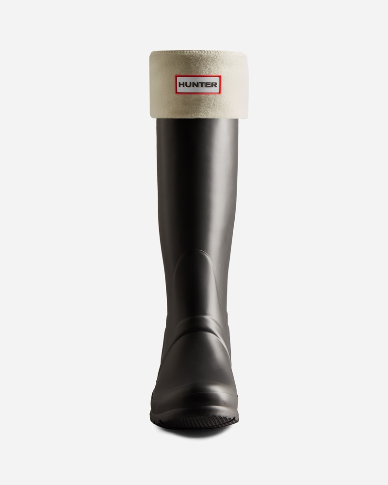 Meias Hunter Recycled Fleece Cuff Tall Boot Feminino Branco | 792758103
