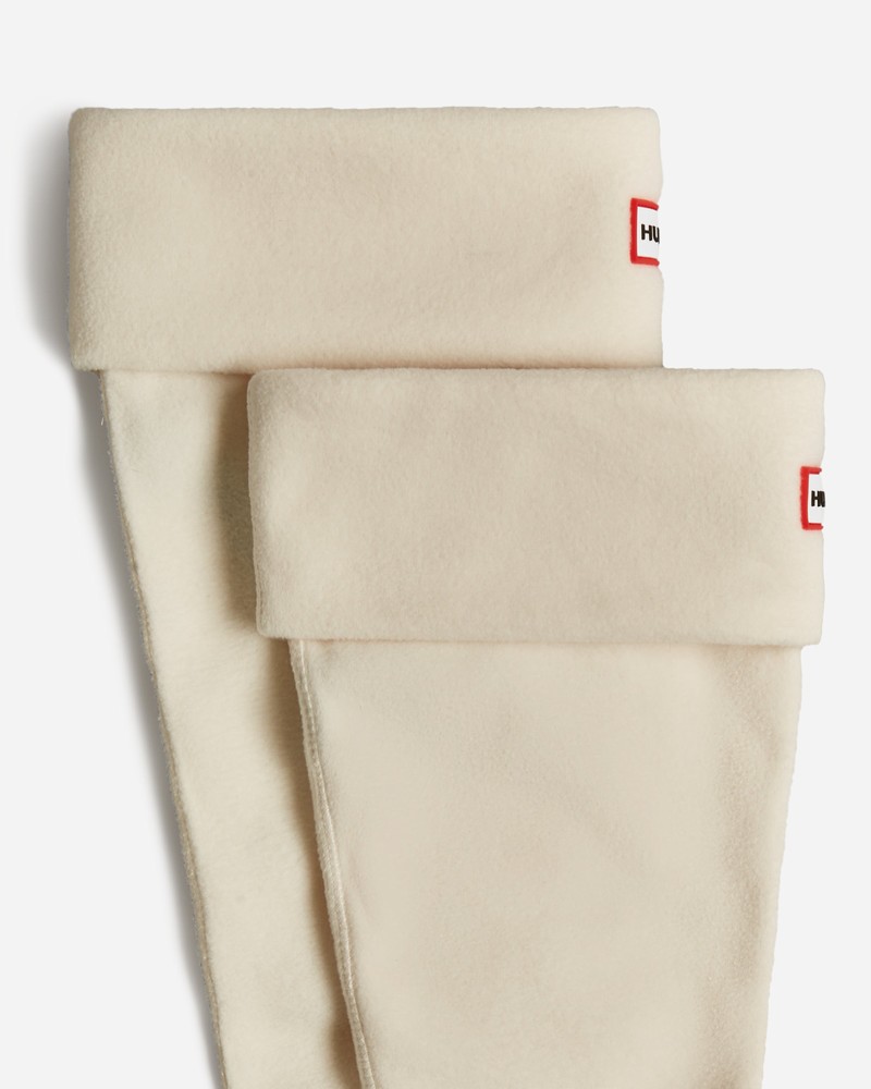 Meias Hunter Recycled Fleece Cuff Tall Boot Feminino Branco | 792758103