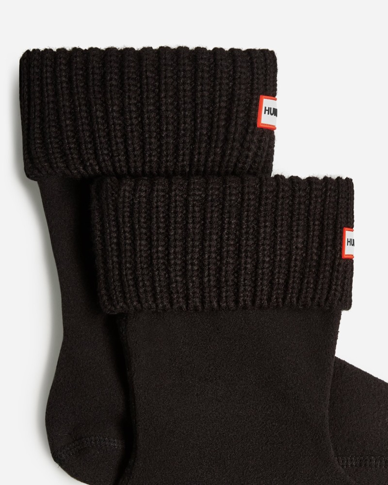 Meias Hunter Recycled Half Cardigan Cuff Short Boot Masculino Pretas | 55738046