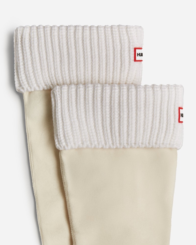 Meias Hunter Recycled Half Cardigan Cuff Boot Feminino Branco | 694879029