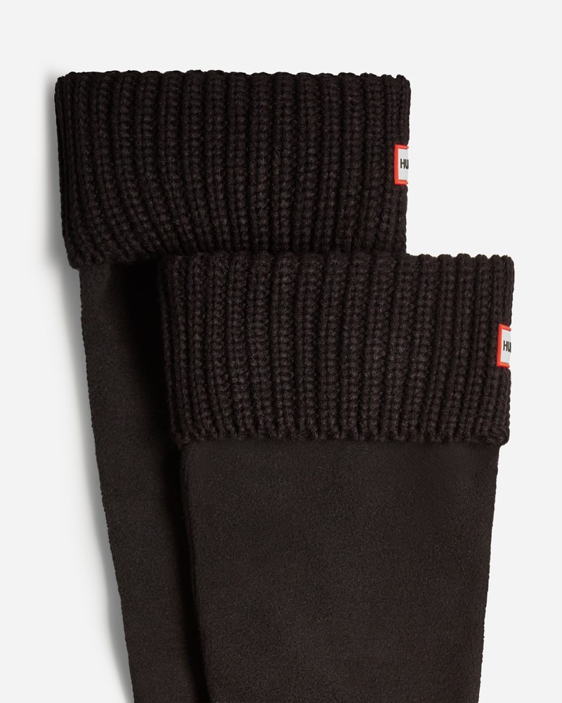 Meias Hunter Recycled Half Cardigan Cuff Tall Boot Feminino Pretas | 556951674