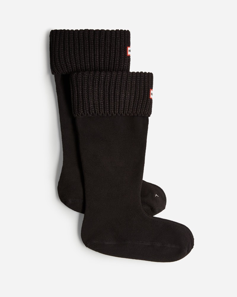 Meias Hunter Recycled Half Cardigan Cuff Tall Boot Feminino Pretas | 556951674