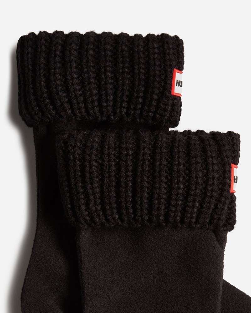 Meias Hunter Recycled Half Cardigan Cuff Boot Criança Pretas | 704665772