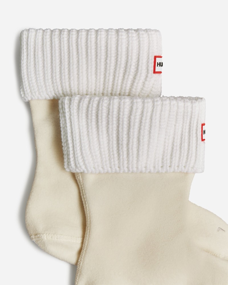 Meias Hunter Recycled Half Cardigan Cuff Short Boot Feminino Branco | 861691865