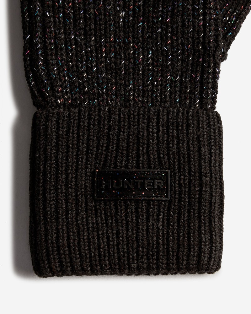 Mittens Hunter Glitter Lurex Criança Pretas | 861955216
