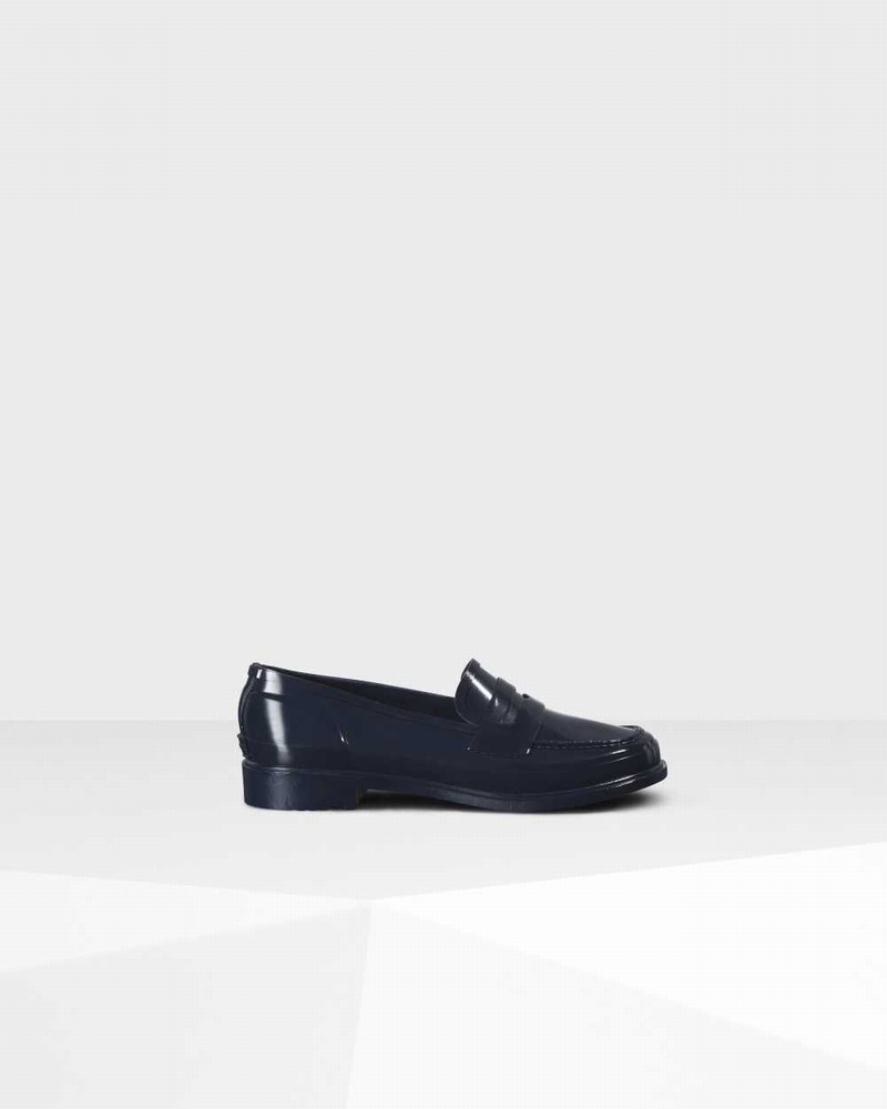 Mocassins Hunter Original Penny Feminino Azul Marinho | 859954846