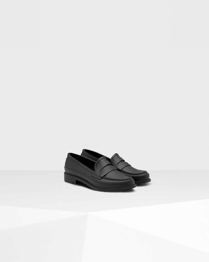 Mocassins Hunter Refined Slim Fit Penny Feminino Pretas | 2373665