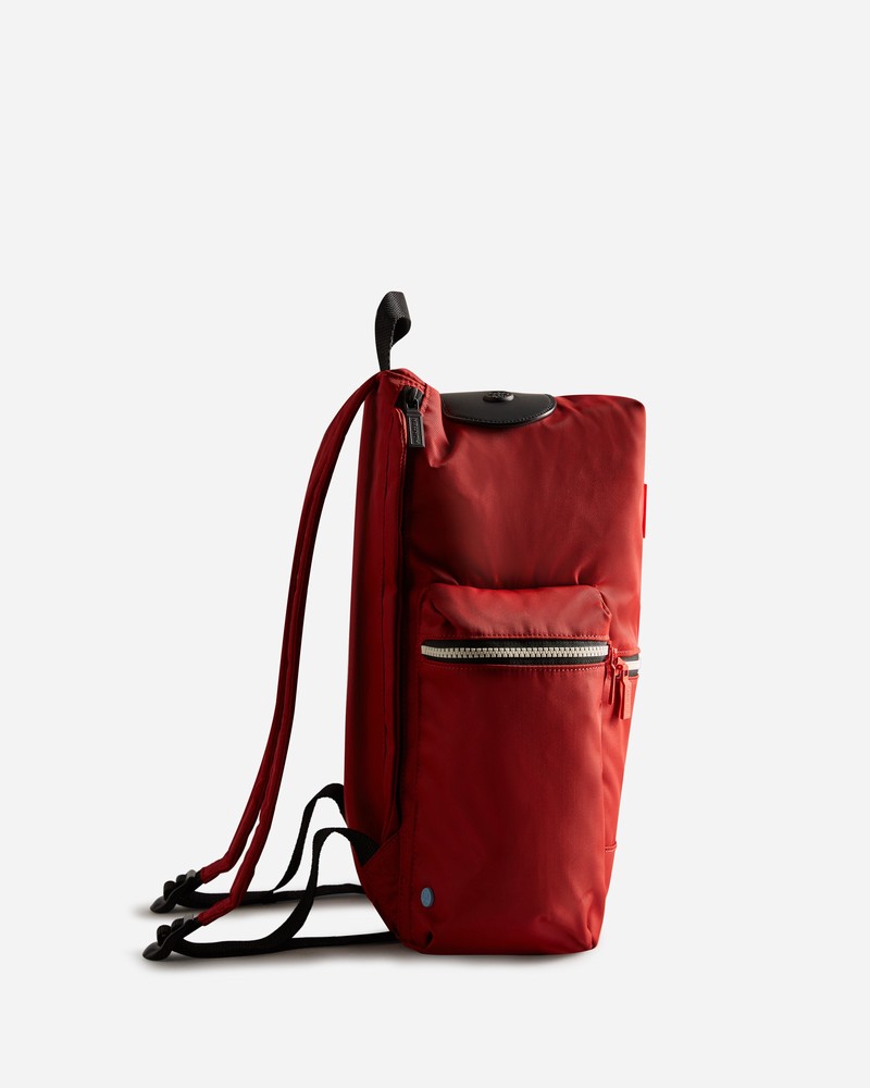 Mochilas Hunter Nylon Large Topclip Feminino Vermelhas | 228481515