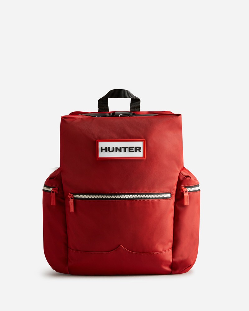 Mochilas Hunter Nylon Large Topclip Feminino Vermelhas | 228481515