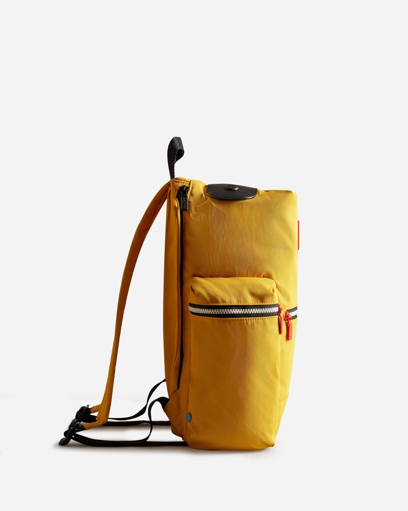 Mochilas Hunter Nylon Large Topclip Feminino Amarelas | 721563405