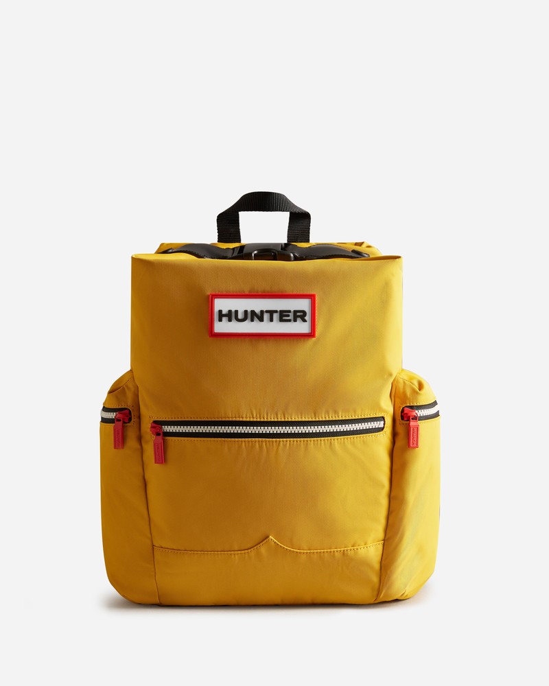 Mochilas Hunter Nylon Large Topclip Feminino Amarelas | 721563405