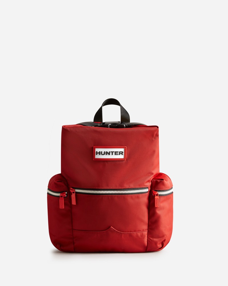 Mochilas Hunter Nylon Mini Topclip Feminino Vermelhas | 321614839
