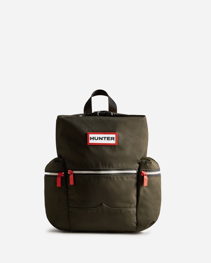 Mochilas Hunter Nylon Mini Topclip Masculino Verde Oliva | 700097915