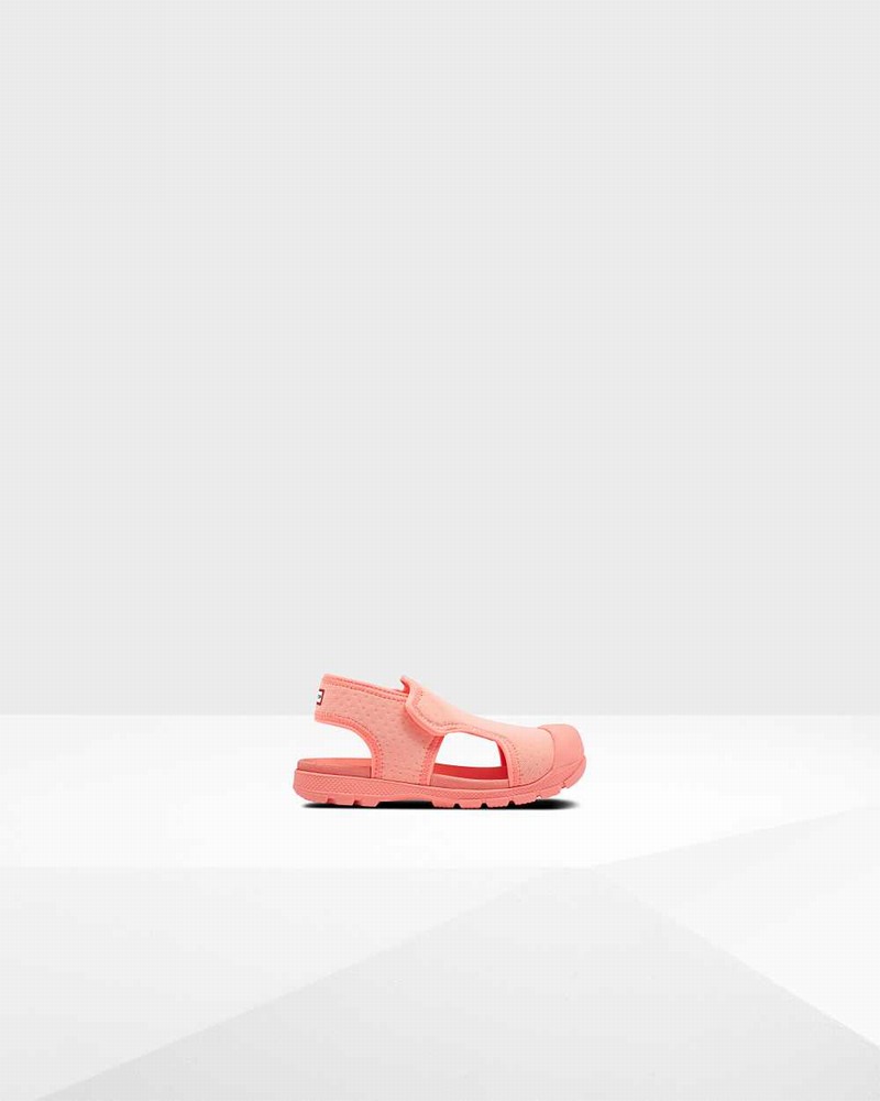 Sandálias Hunter Original Little Outdoor Walking Criança Rosa | 503138346
