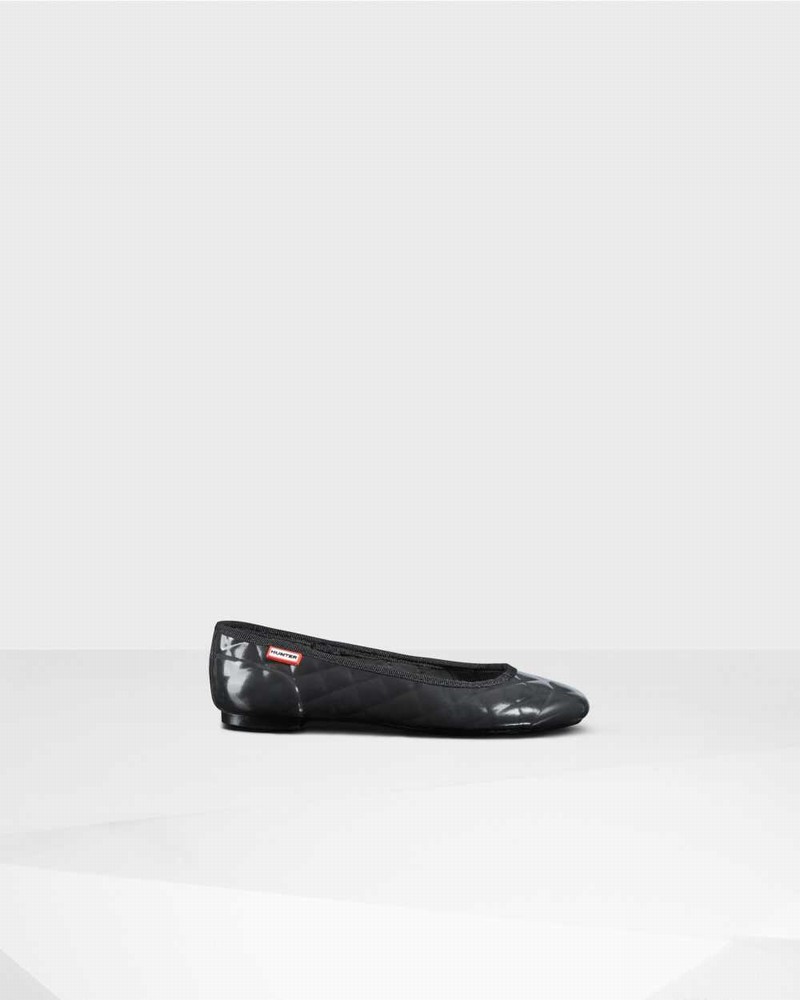 Sapatos de Ballet Hunter Original Quilted Feminino Pretas | 471508814