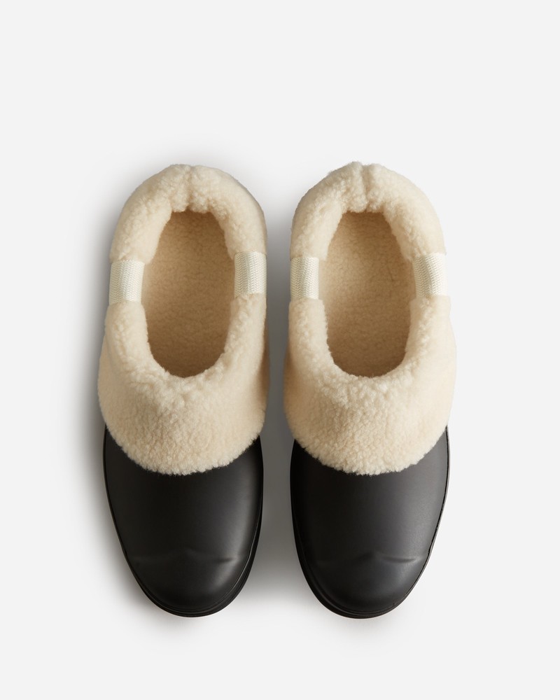 Tamancos Hunter Play Shearling Insulated Feminino Pretas | 604722476