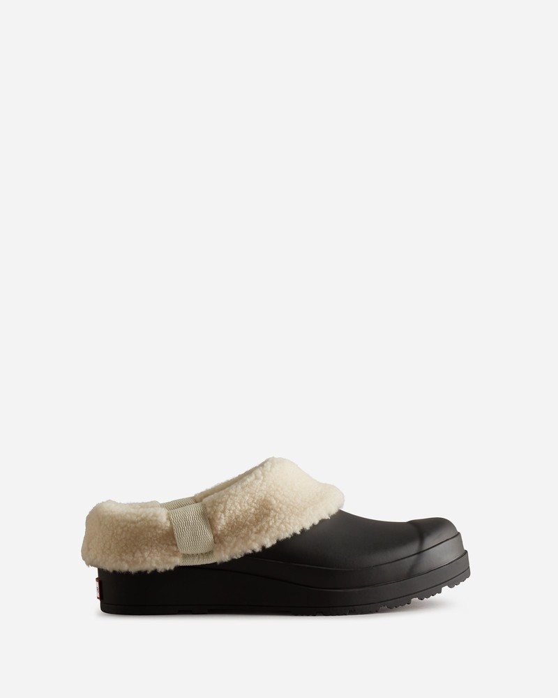 Tamancos Hunter Play Shearling Insulated Feminino Pretas | 604722476